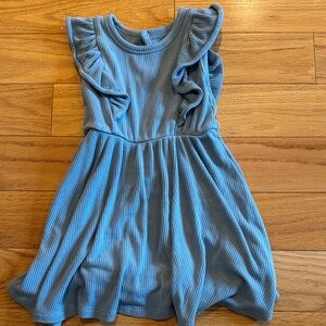 Kyte Baby Dusty Blue Ruffled Dress